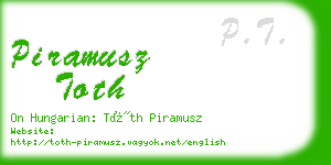 piramusz toth business card